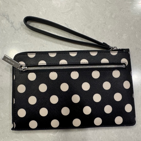 kate spade Black and White Polka Dot Wristlet - Picture 2 of 4